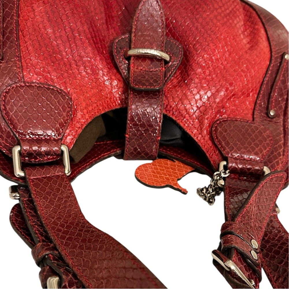 Celine Python Embossed Shoulder Bag - Picture 12 of 15